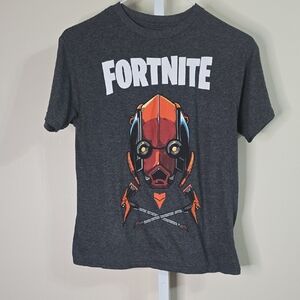 Fortnite Graphic T-Shirt in Dark‎ Gray Boys Top Sz L 10/12